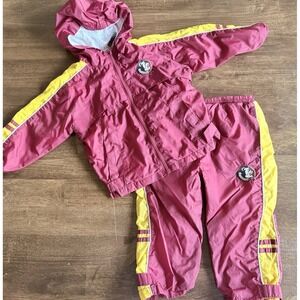 Vintage Florida State Seminoles Toddler 3T Windbreaker Jumpsuit Kid Athlete